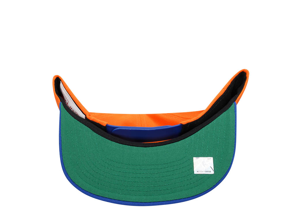 Mitchell & Ness New York Knicks Transcript Orange Two Tone Snapback Cap